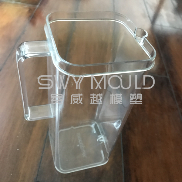 Molde de plástico para hervidor transparente de forma cuadrada